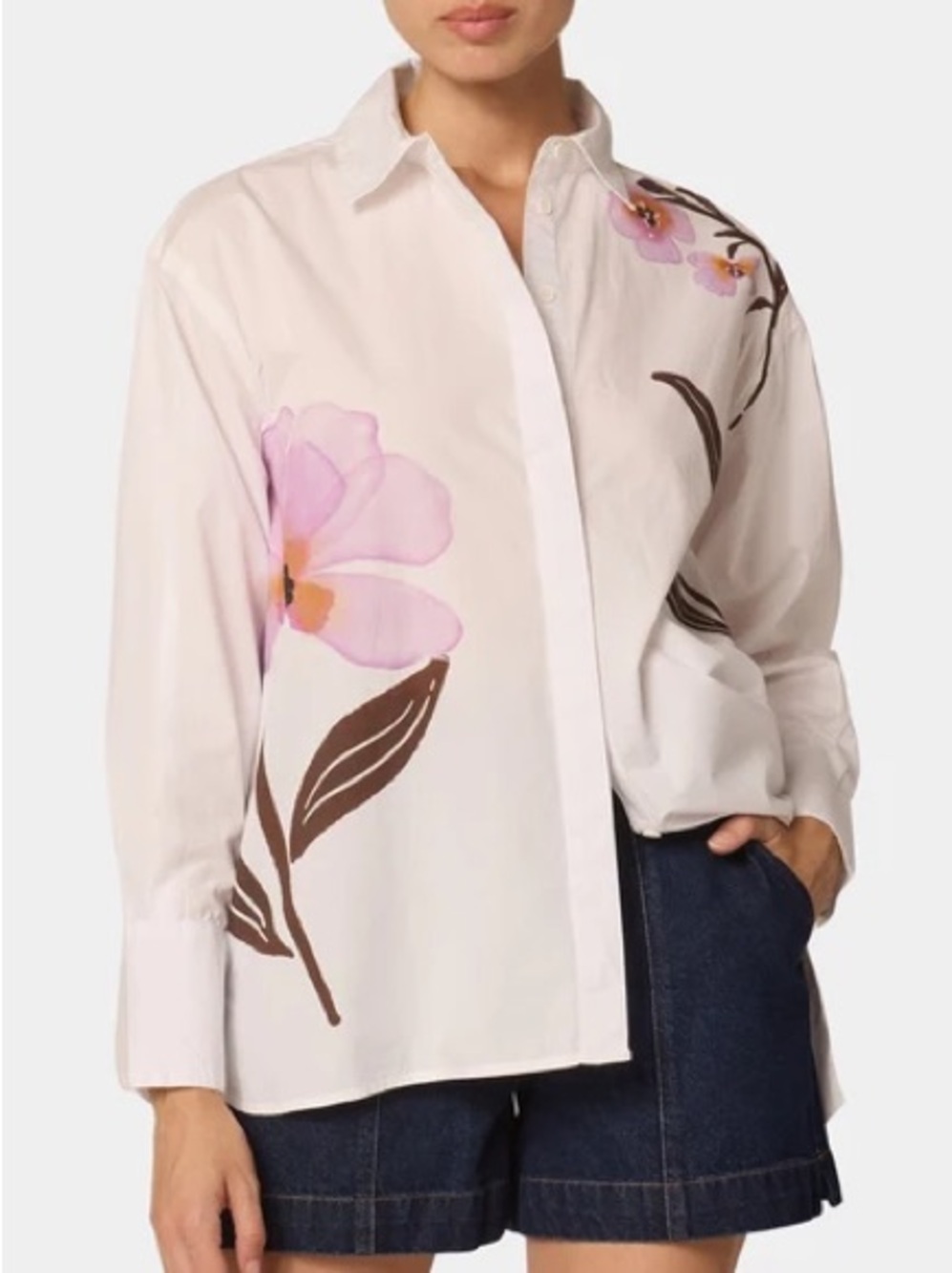 Cleobella Betsabe Blouse Moresco Ivory Print